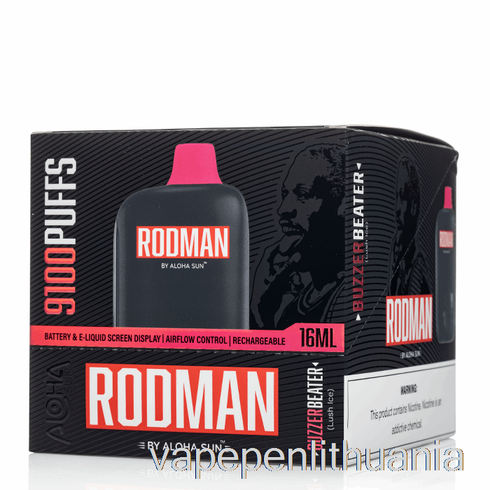 [10 Pakuočių] Rodman 9100 Vienkartinis Vape Skystis